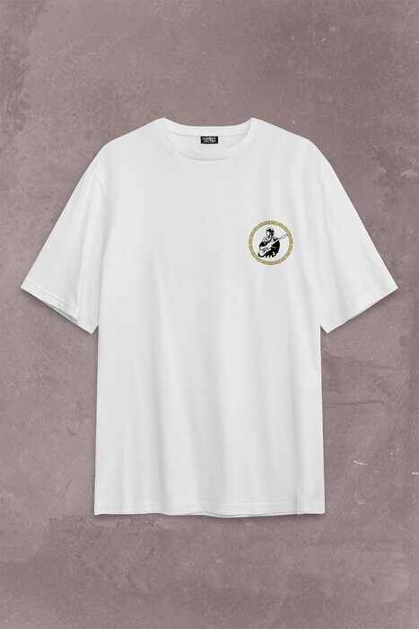 Never Undersestimate An Old Man David Mark Knopfler Sırt Ön Baskılı Oversize Tişört Unisex T-Shirt - 2