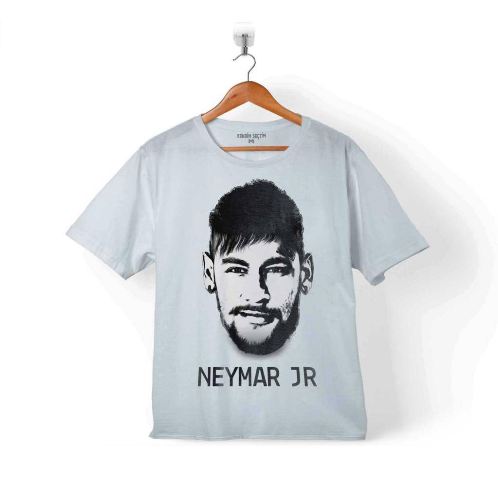 NEYMAR 10 JR DA SILVA SİLÜET SANTOS PSG ÇOCUK TİŞÖRT - 1