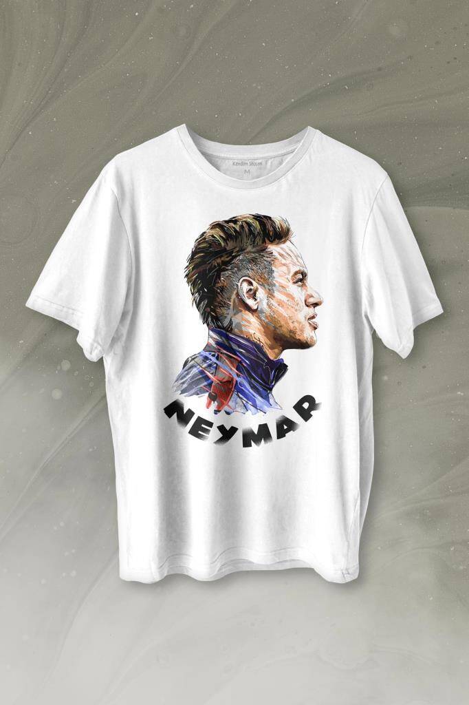 Neymar Jr 10 Psg Baskılı Tişört Unisex T-shirt - 1
