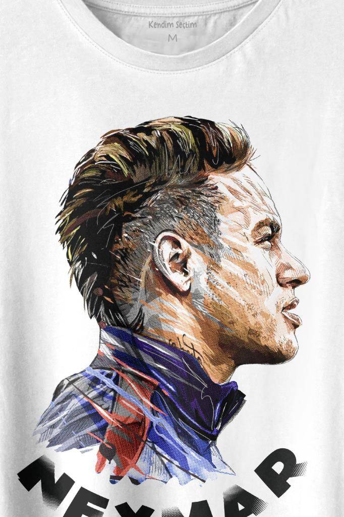 Neymar Jr 10 Psg Baskılı Tişört Unisex T-shirt - 2