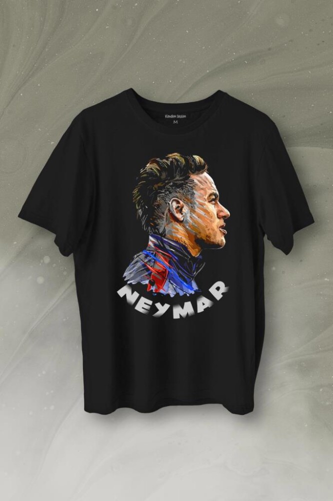Neymar Jr 10 Psg Baskılı Tişört Unisex T-Shirt - 1