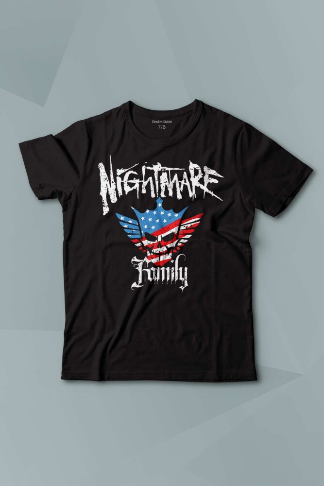 Nightmare Family Cody Rhodes Wwe Amerikan Güreş Baskılı Çocuk Tişört Kısa Kollu - KENDİM SEÇTİM