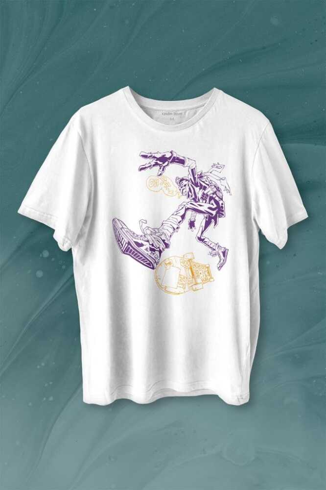 Ninja Kaplumbağa Kaykay TMNT Skate Sokak Baskılı Tişört Unisex T-shirt - 1