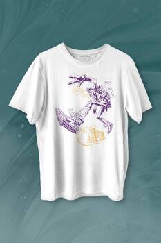 Ninja Kaplumbağa Kaykay TMNT Skate Sokak Baskılı Tişört Unisex T-shirt - 1
