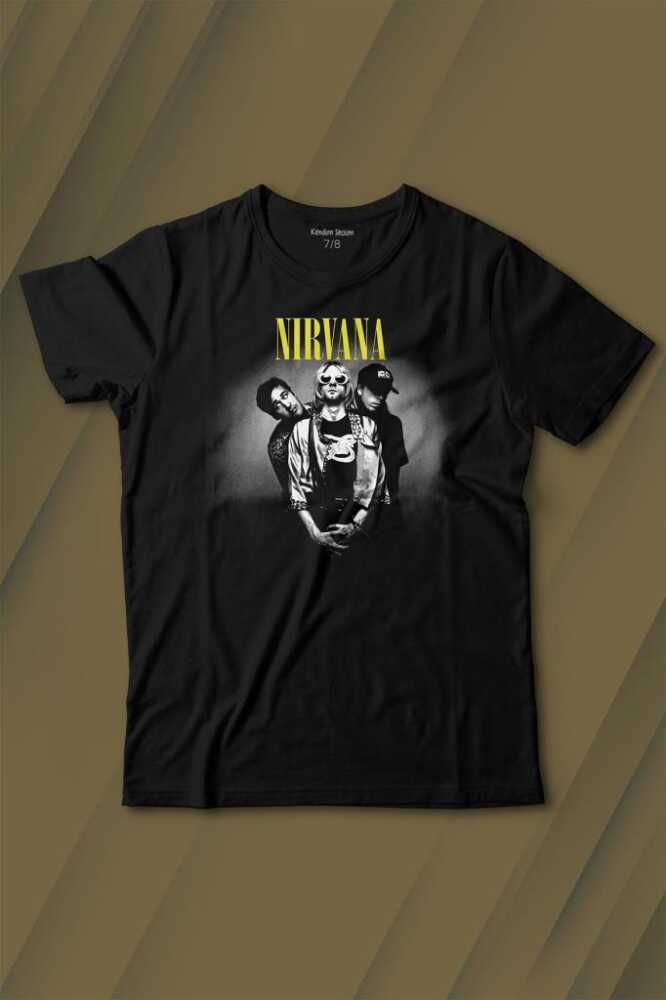 Nirvana Grunge Punk Rock 90S 90Lar Kurt Cobain Müzik Baskılı Tişört Çocuk T-shirt - 1