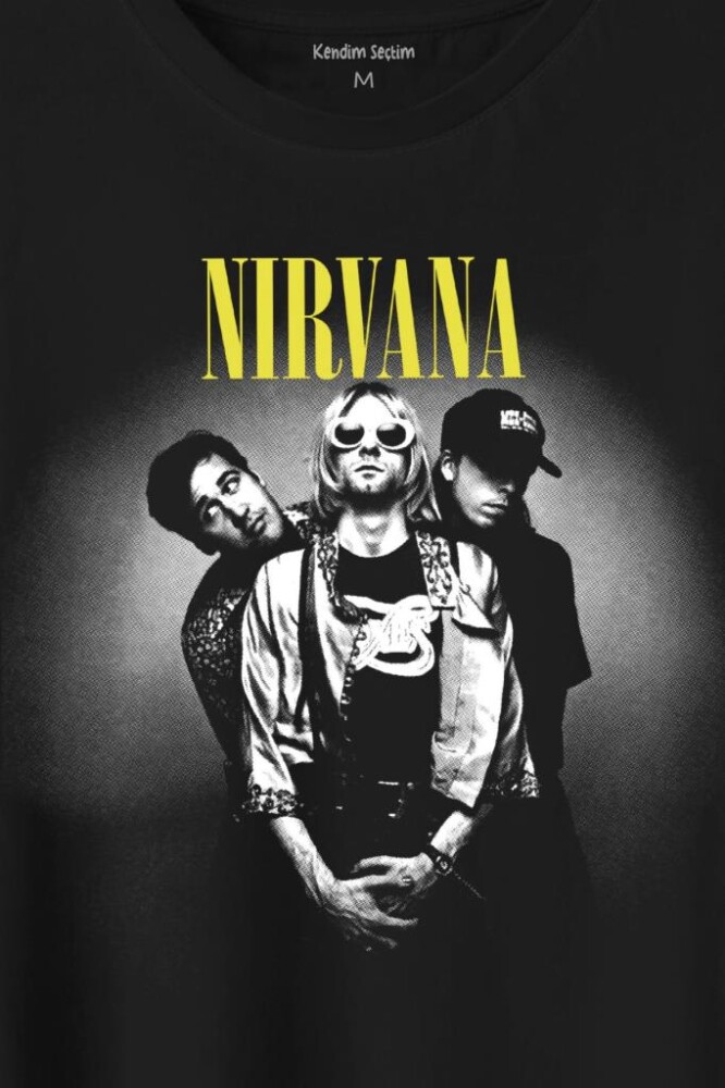 Nirvana Grunge Punk Rock 90S 90Lar Kurt Cobain Müzik Baskılı Tişört Unisex T-Shirt - 2