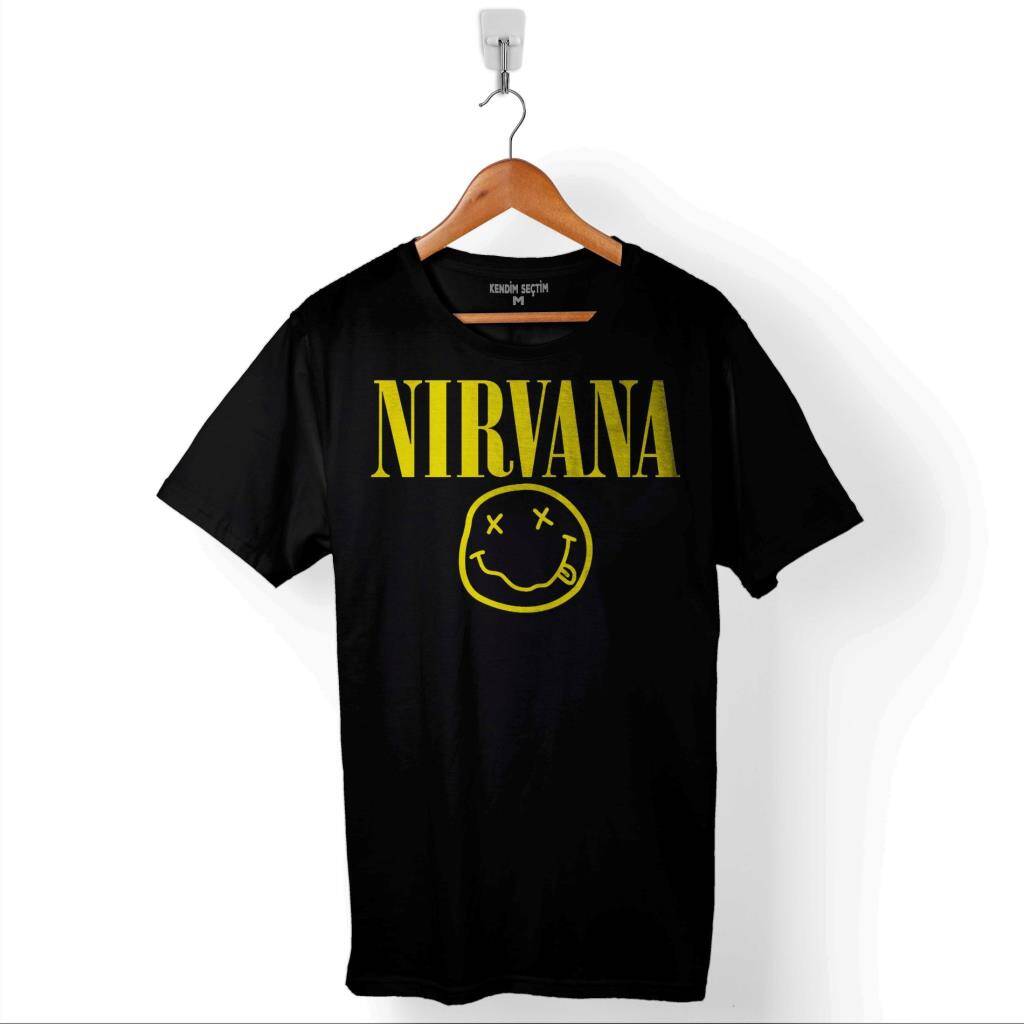 Nirvana Hanson Müzik Grubu Logo Nirvana Music Grou Baskılı Tişört Unisex T-Shirt - 1