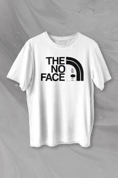 No Face Spirited Away The North Face Baskılı Tişört Unisex T-shirt - 1