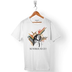 NO WOMAN NO CRY BOB MARLEY ERKEK TİŞÖRT - 1