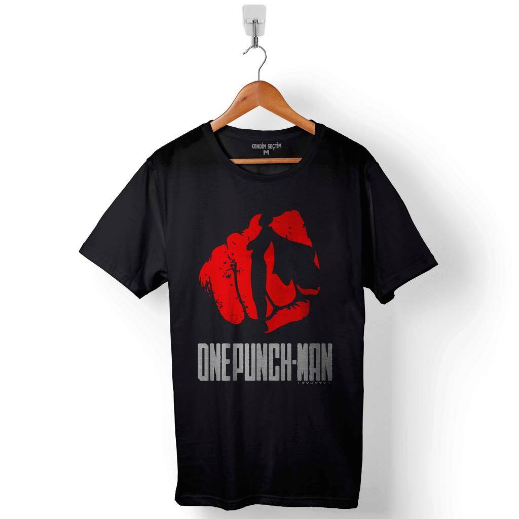 One Punch Man 10 Km Every Day Logo Baskılı Tişört Unisex T-Shirt - 1