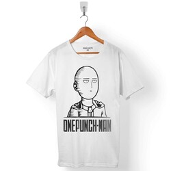 ONE PUNCH MAN 10 KM EVERY DAY LOGO ERKEK TİŞÖRT - 1