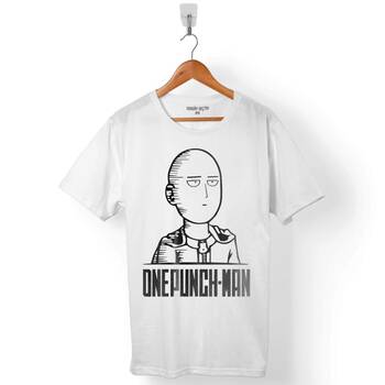 ONE PUNCH MAN 10 KM EVERY DAY LOGO ERKEK TİŞÖRT - 1