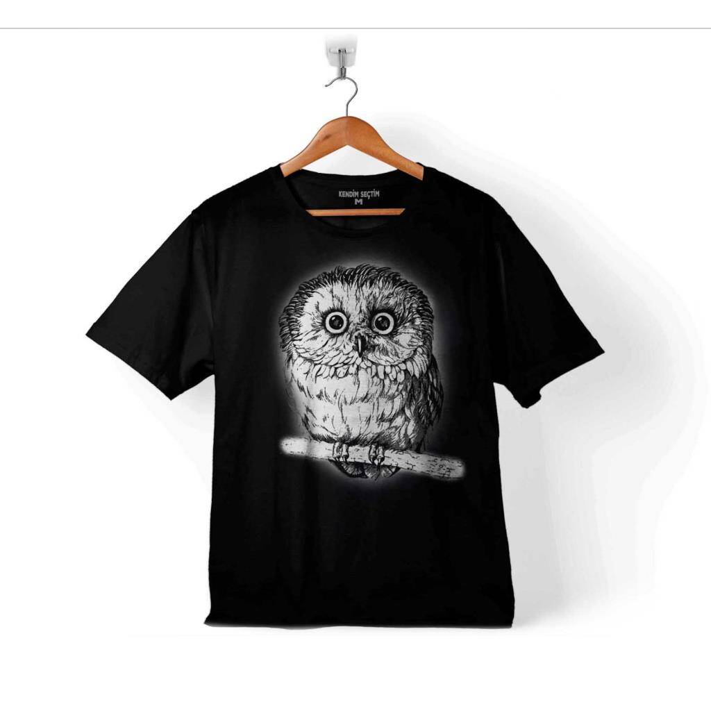 OWL BAYKUŞ YAVRU MİNİK KUŞ ÇOCUK TİŞÖRT - 1