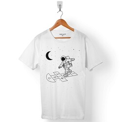 OYUN OYNAYAN ASTRONOT UZAY COSMOS PLAYING GALAKSİ ERKEK TİŞÖRT - 1