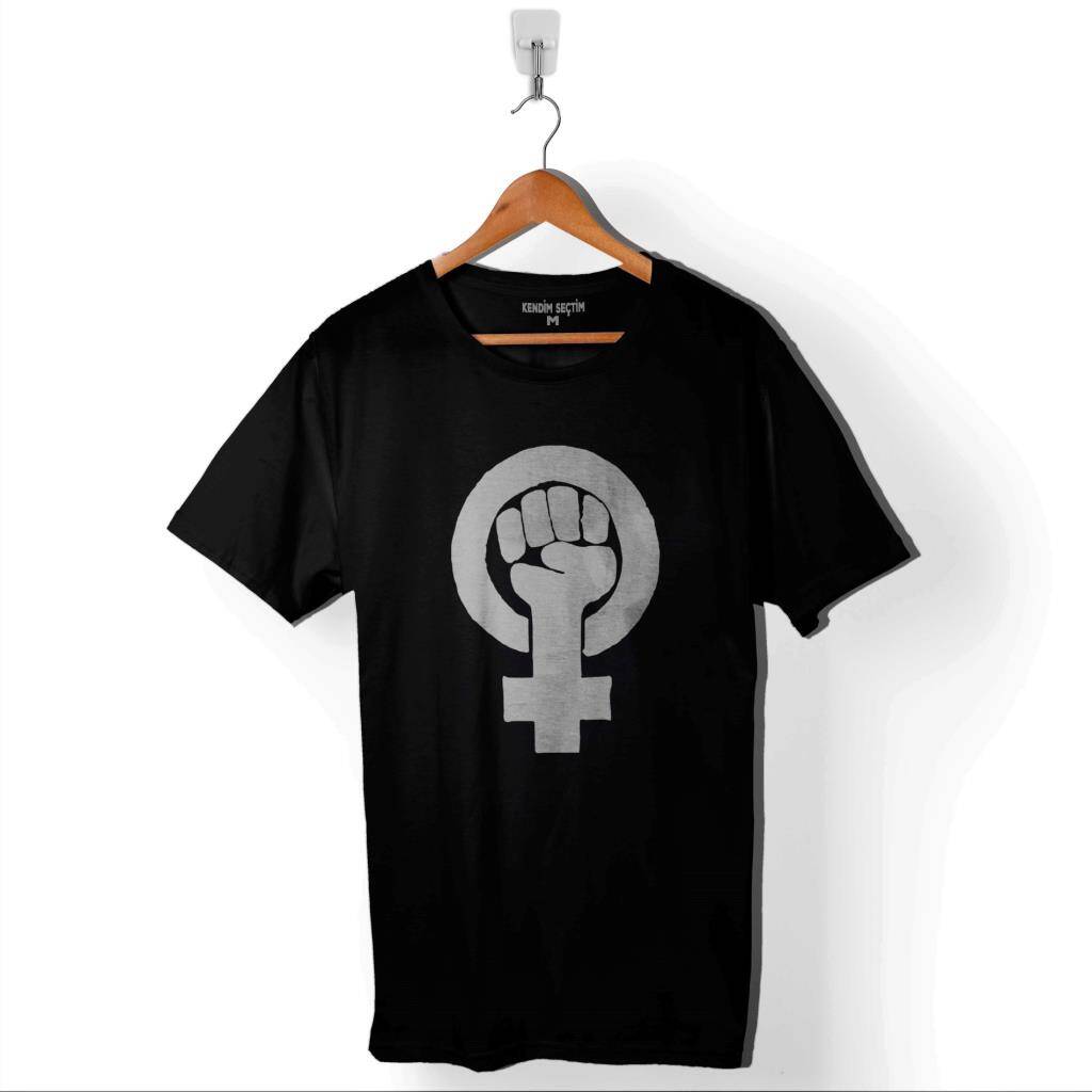 Özgürlük Eylem Güçlü Kadın Hakları Feminizm Baskılı Tişört Unisex T-Shirt - 1