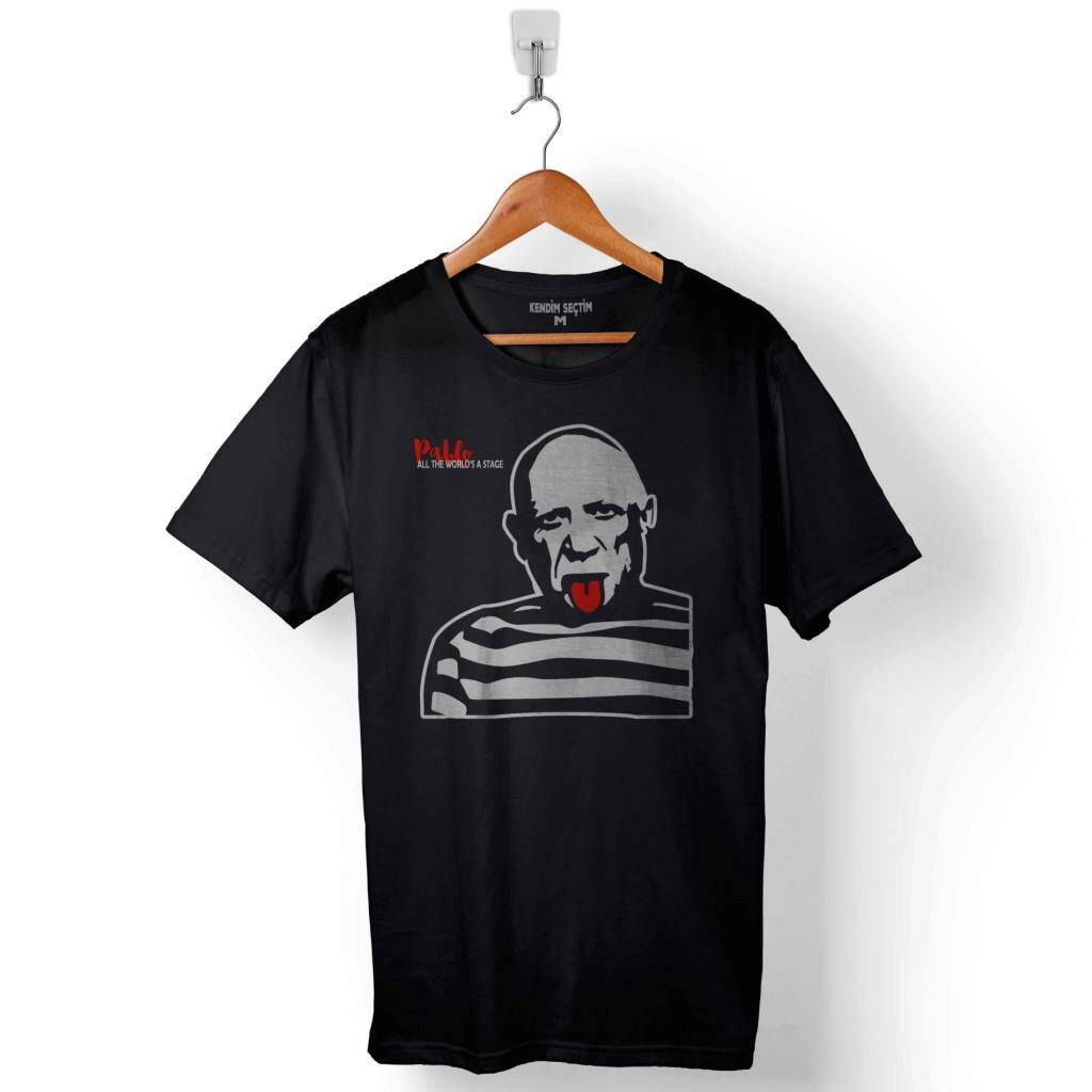 Pablo Picasso All The Worlds A Stage Baskılı Tişört Unisex T-Shirt - 1
