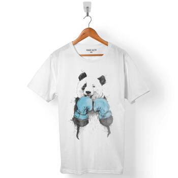 PANDA BEAR FIGHT AYI BOKS BOXER ERKEK TİŞÖRT - 1