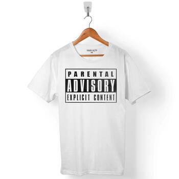 PARENTAL ADVISORY EXPLICIT CONTENT ERKEK TİŞÖRT - 1