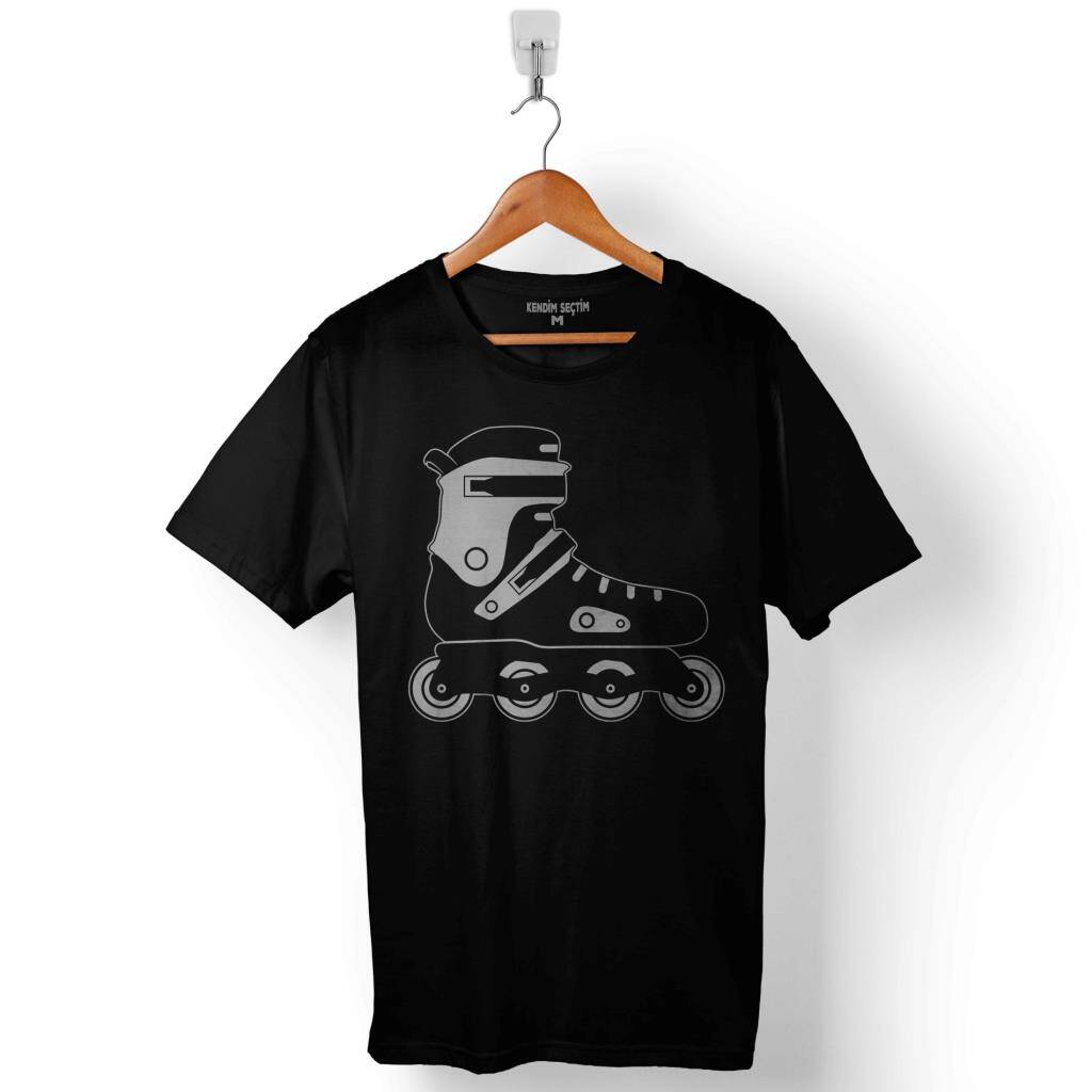 Paten Ayakkabısı Roller Skate Royalty Spor Buz Baskılı Tişört Unisex T-Shirt - 1