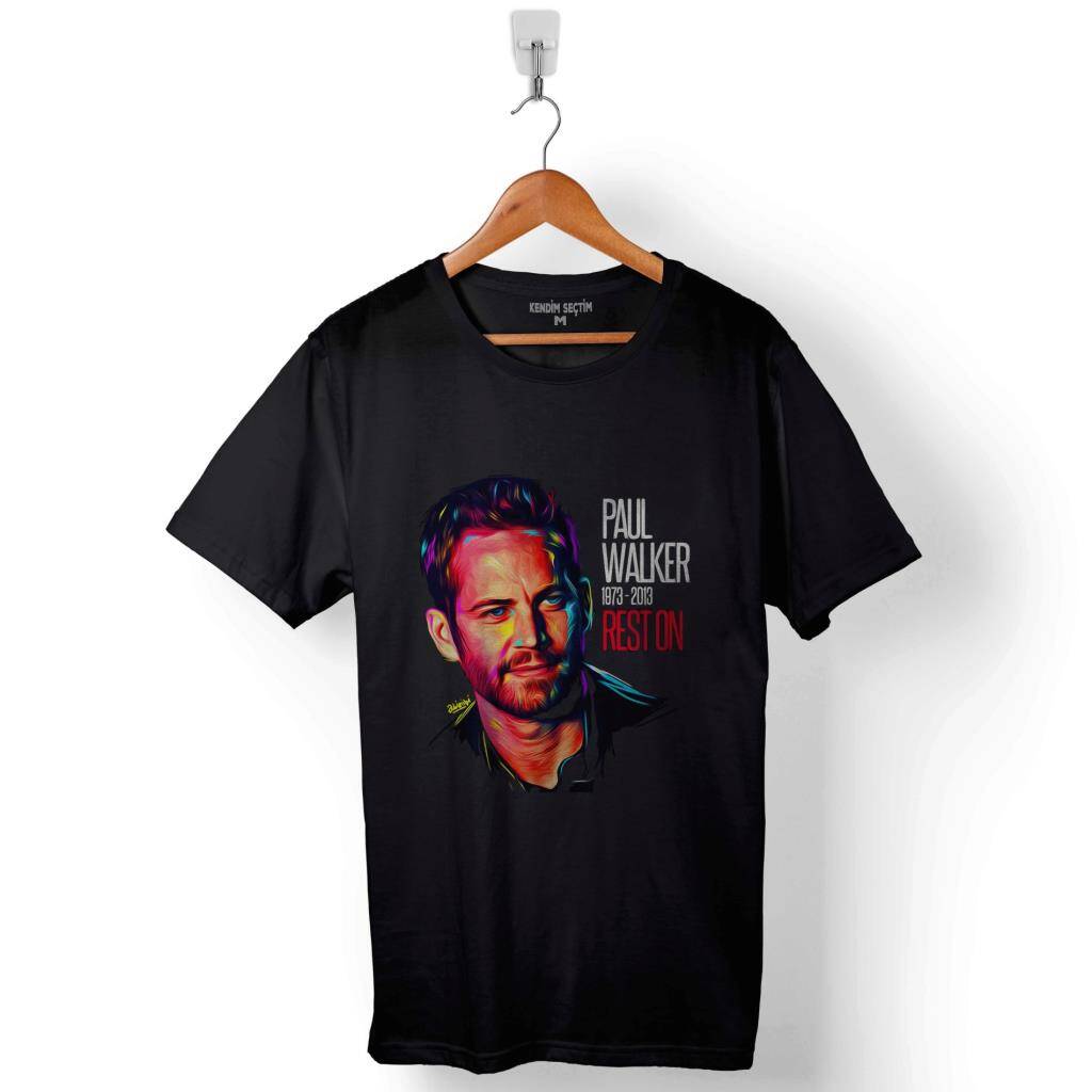 Paul Walker 1973 2013 See You Again Hızlı Ve Öfkeli Baskılı Tişört Unisex T-Shirt - 1