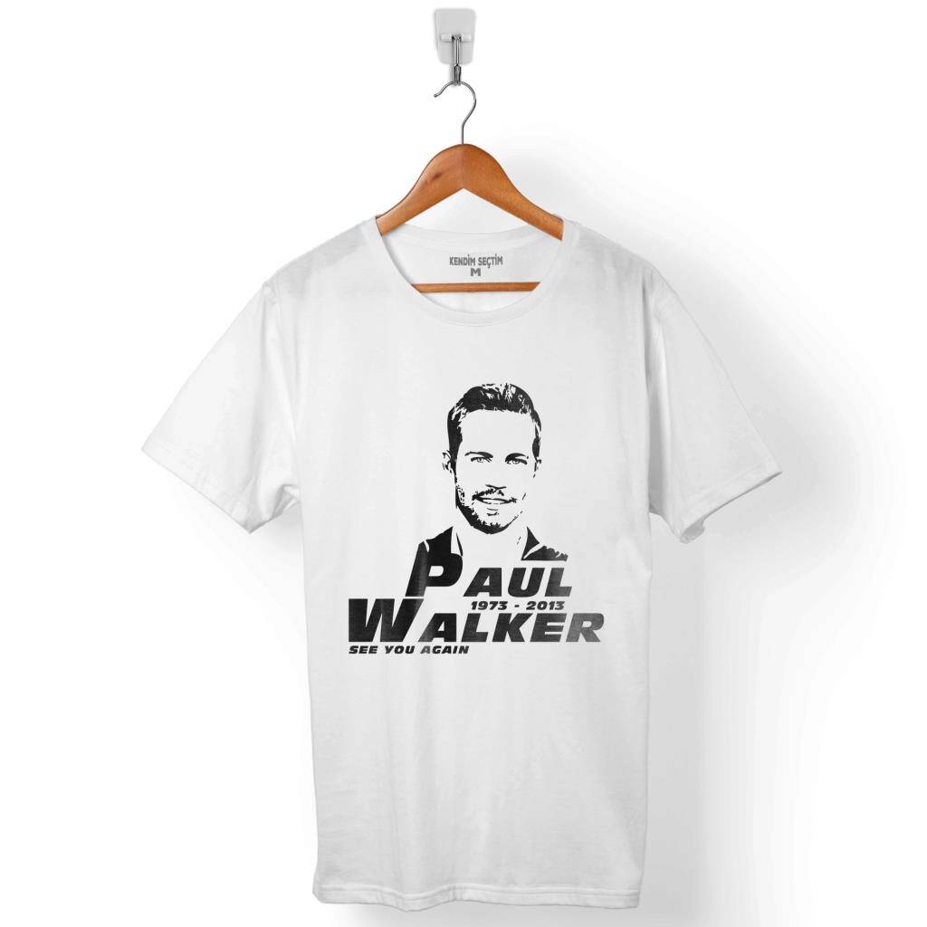 PAUL WALKER 1973 2013 SEE YOU AGAIN HIZLI VE ÖFKELİ ERKEK TİŞÖRT - 1