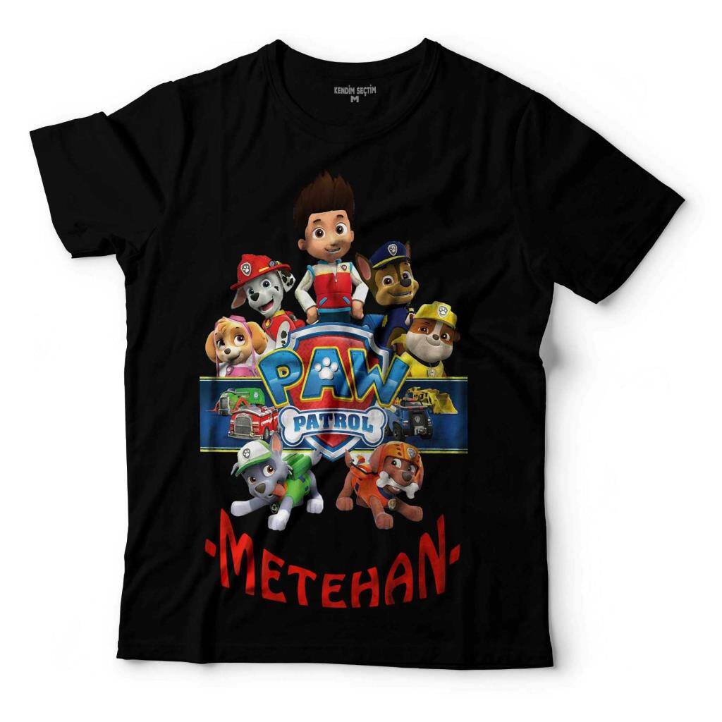 PAW PATROL PAWPATROL KİŞİYE ADINIZA ÖZEL İSİMLİ ÇOCUK TİŞÖRT - 1