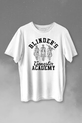 Peaky Blinders Gangster Academy Dizi Baskılı Tişört Unisex T-shirt - 1