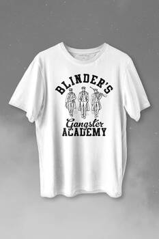 Peaky Blinders Gangster Academy Dizi Baskılı Tişört Unisex T-shirt - 1