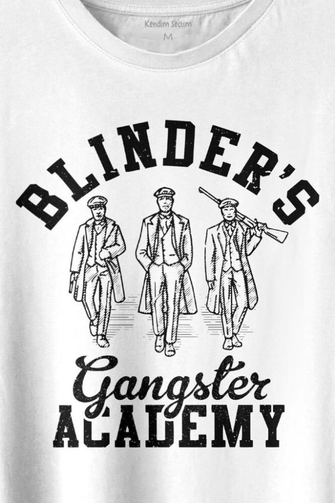 Peaky Blinders Gangster Academy Dizi Baskılı Tişört Unisex T-shirt - 2