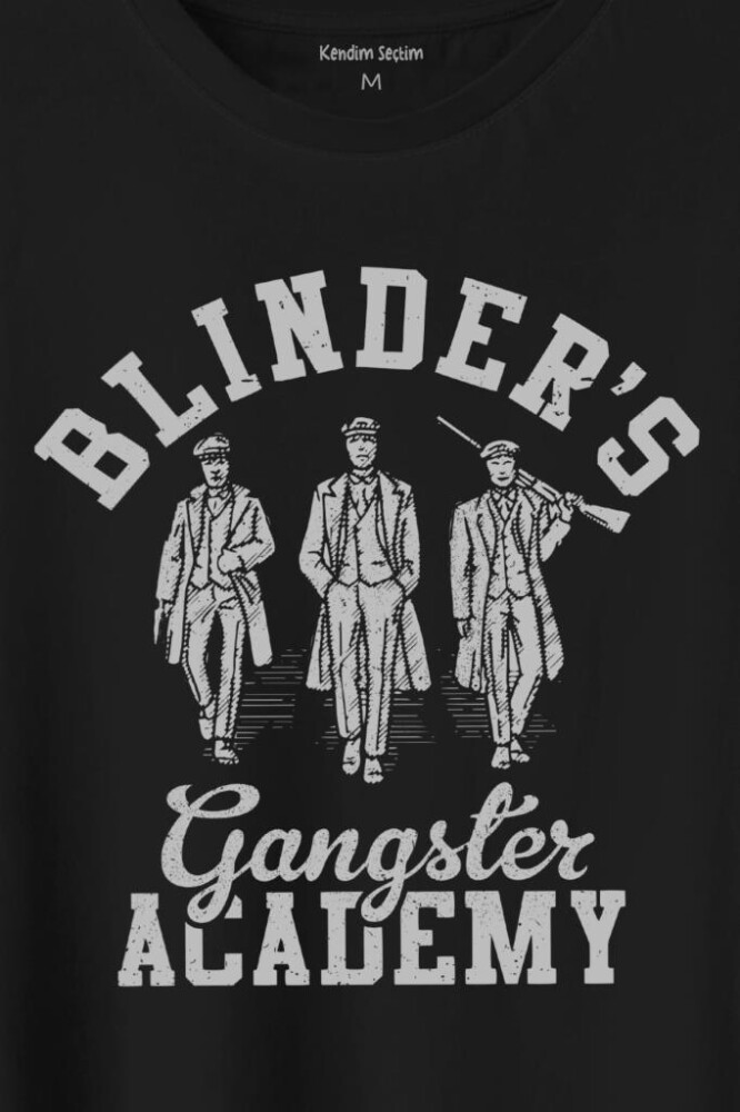 Peaky Blinders Gangster Academy Dizi Baskılı Tişört Unisex T-Shirt (1)