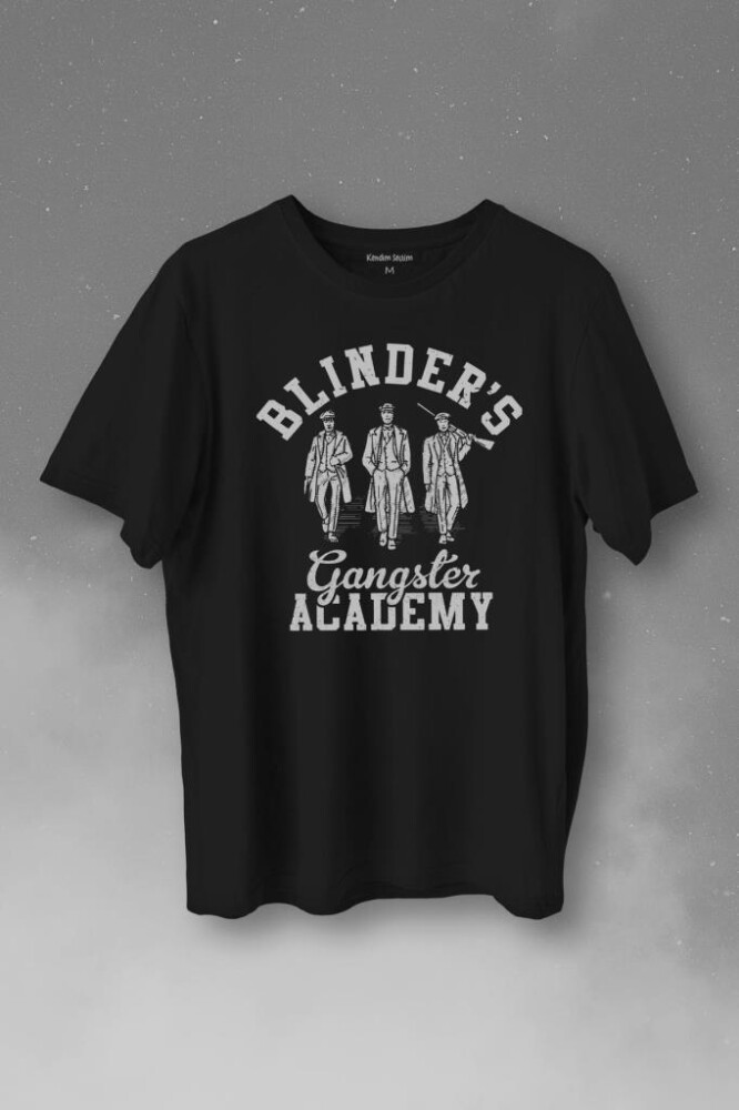Peaky Blinders Gangster Academy Dizi Baskılı Tişört Unisex T-Shirt - 1