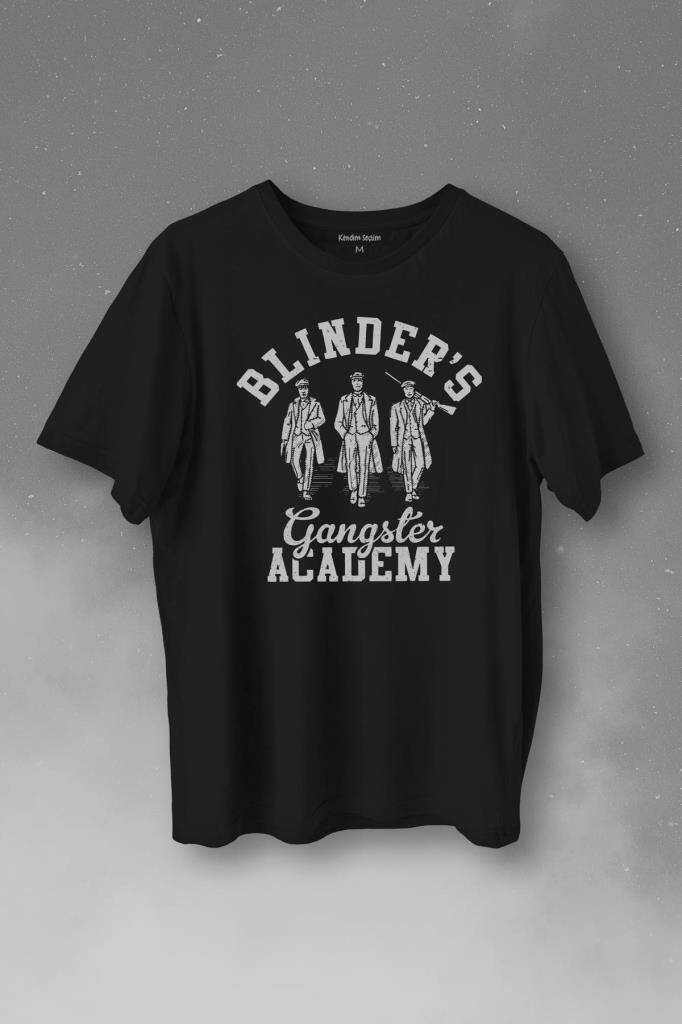 Peaky Blinders Gangster Academy Dizi Baskılı Tişört Unisex T-Shirt - 1