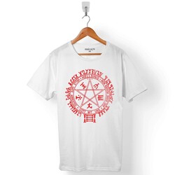 PENTAGRAM HELLSING ONE PIECE NARUTO ANIME ERKEK TİŞÖRT - 1
