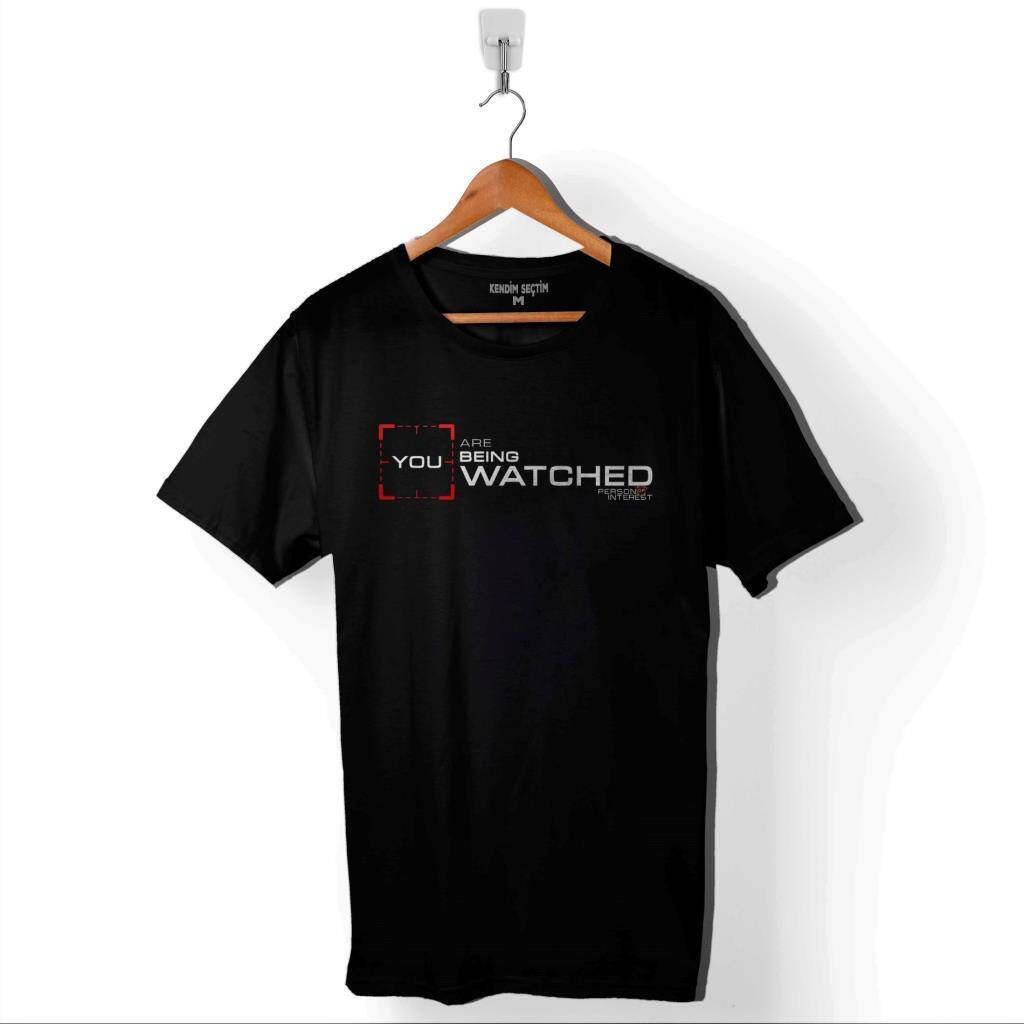 Person Of Interest You Are Being Watched Baskılı Tişört Unisex T-Shirt - 1