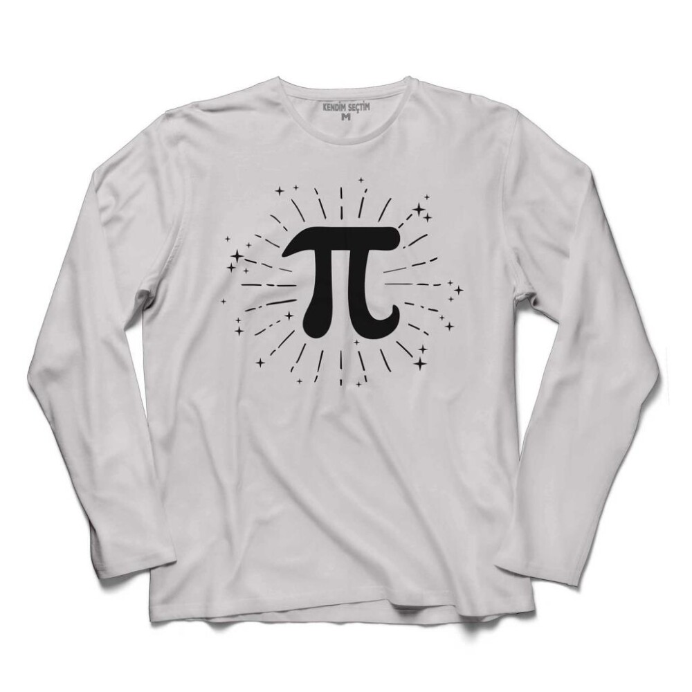 Pİ SAYISI 3,14 3.14 GÜNÜ 14 MART MATEMATİK UZUN KOLLU TİŞÖRT - KENDİM SEÇTİM