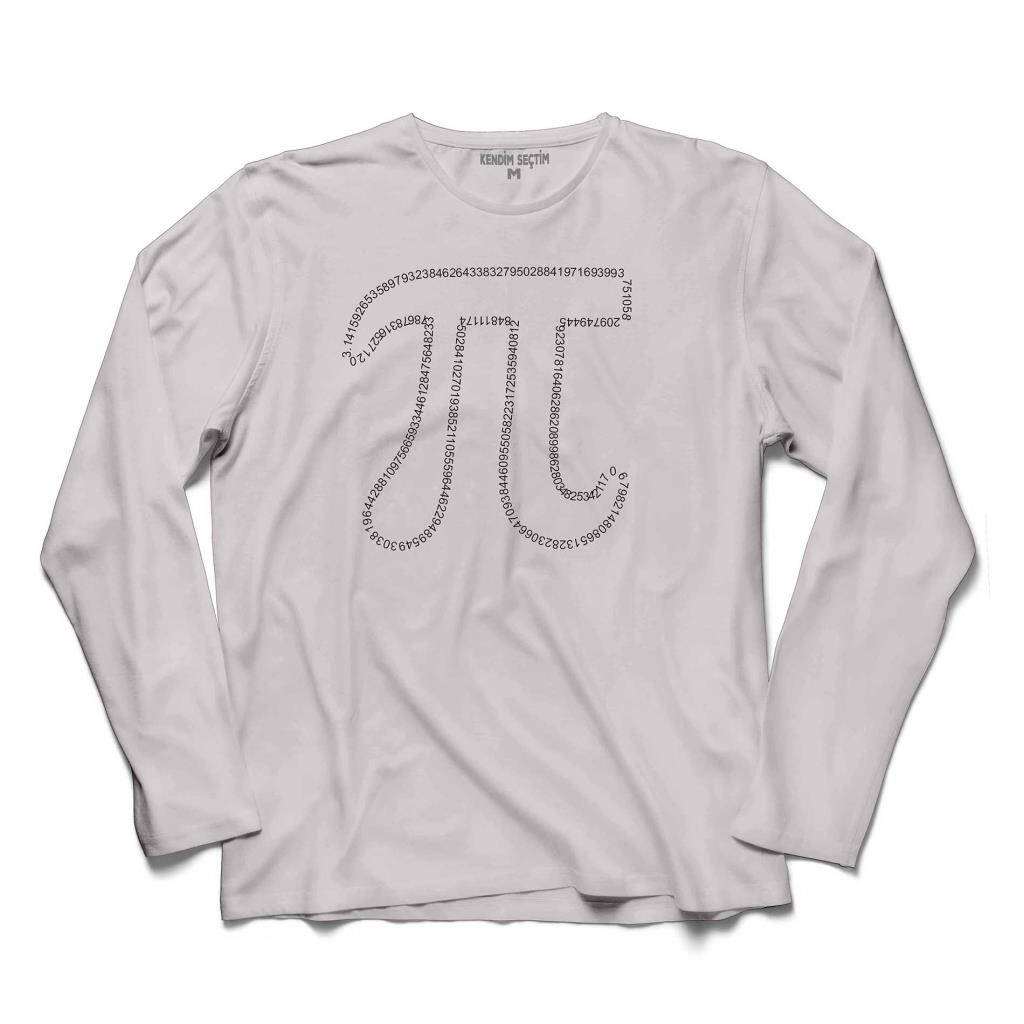 Pİ SAYISI GÜNÜ 3,14 3.14 MATEMATİK MATHEMATICA UZUN KOLLU TİŞÖRT - 1