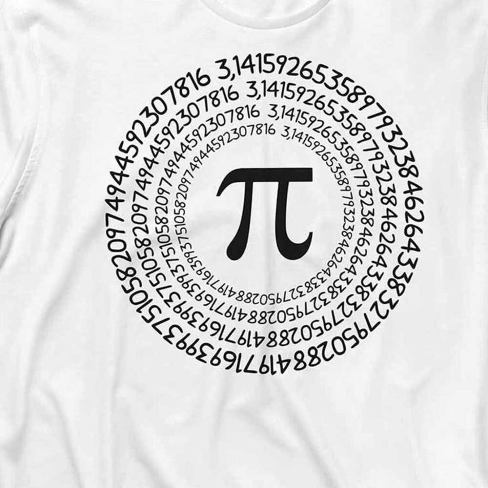 Pi Sayısı Günü 3.14 Beyaz Uzun Kollu T-Shirt Regular Unisex Tişört (1)