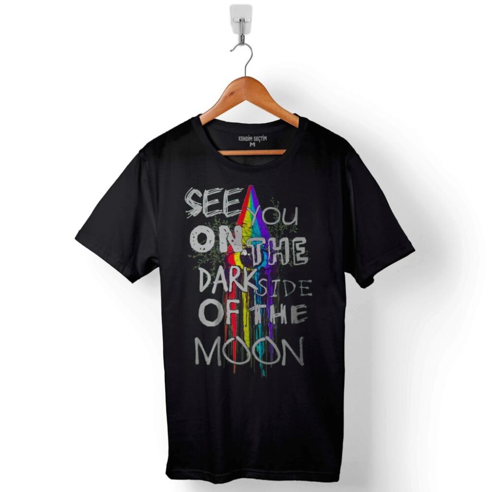 Pink Floyd See You On The Dark Side Baskılı Tişört Unisex T-Shirt - 1