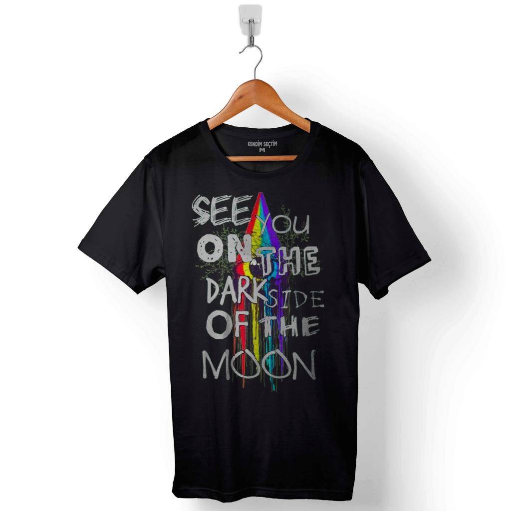 Pink Floyd See You On The Dark Side Baskılı Tişört Unisex T-Shirt - 1