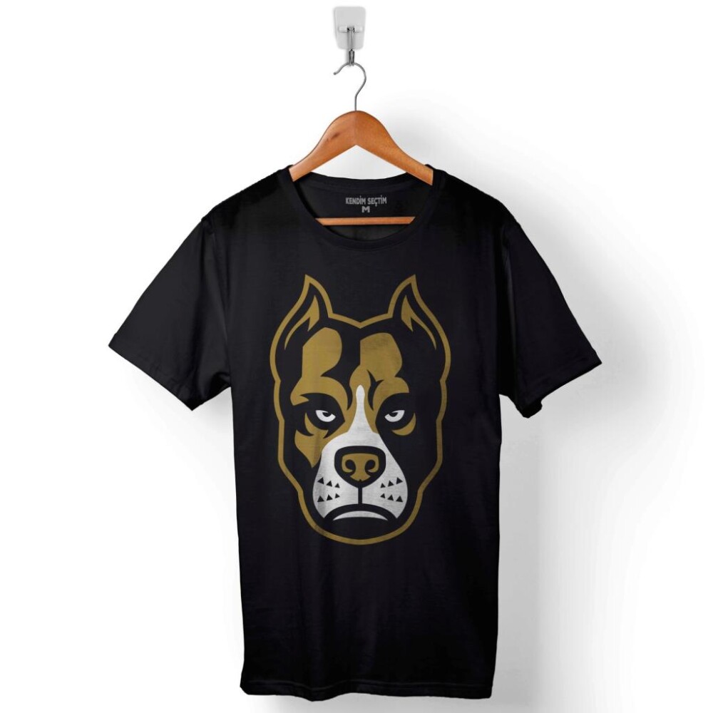 Pıtbull Pit Bull Dog Köpek Kafa Baskılı Tişört Unisex T-Shirt - 1