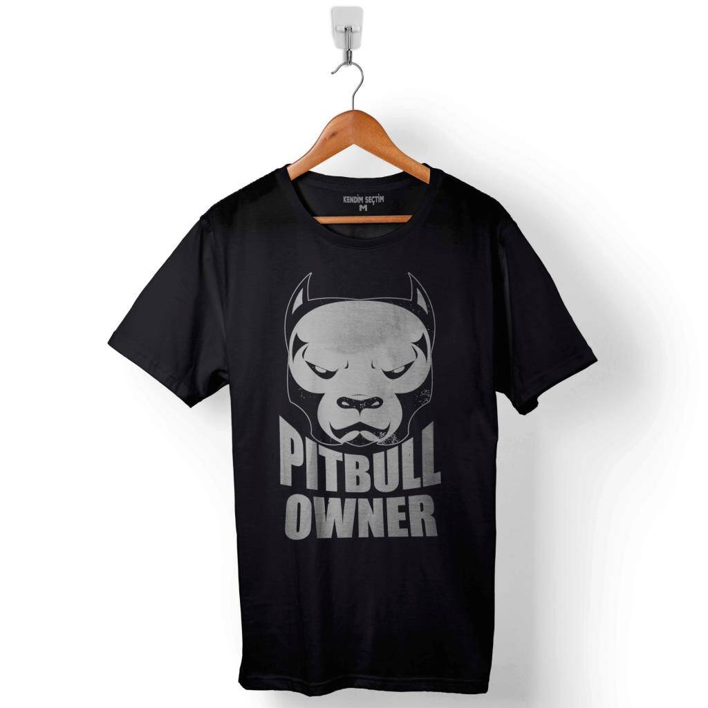 Pıtbull Pit Bullowner Sahibi Dog Köpek Kafa Baskılı Tişört Unisex T-Shirt - 1