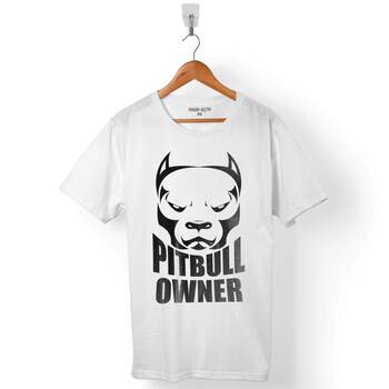 PITBULL PİT BULLOWNER SAHİBİ DOG KÖPEK KAFA ERKEK TİŞÖRT - 1