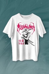 Pleasures Samurai Japan Samuray Japon Baskılı Tişört Unisex T-shirt - 1