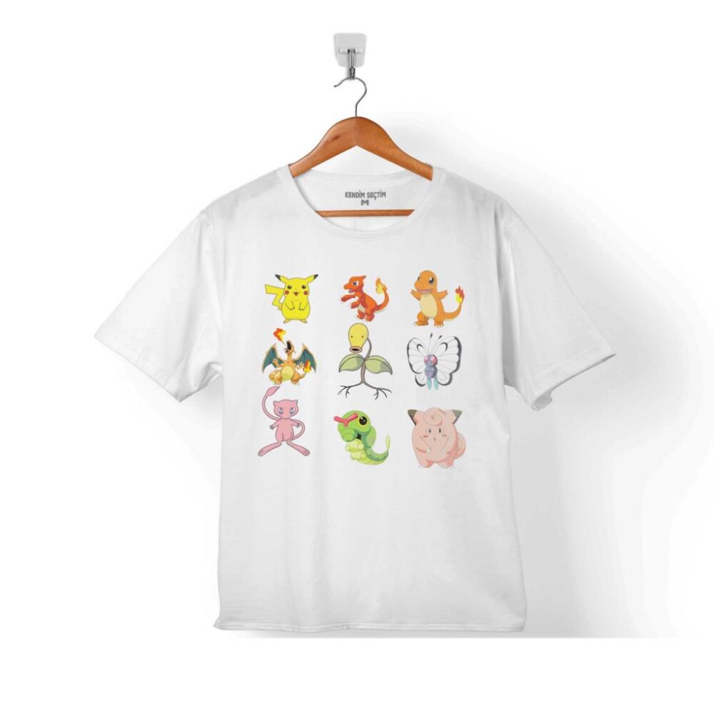 POKEMON ALL TÜM KARAKTERLER PIKACHU ÇOCUK TİŞÖRT - 1