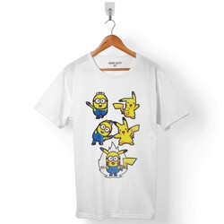 POKEMON MINIONS PIKAMINION FUSION ERKEK TİŞÖRT - 1