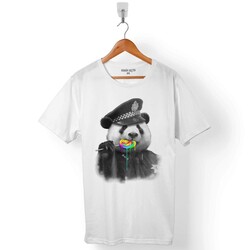 POLICE PANDA POLİS AYI DONDURMA ERKEK TİŞÖRT - 1