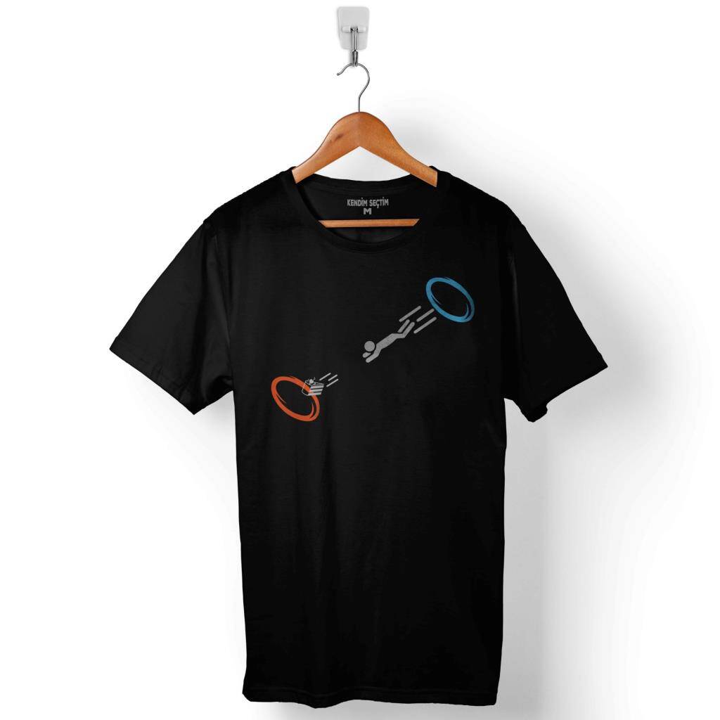 Portal 2 Is The Cake Still A Lie Gaming Bytes Baskılı Tişört Unisex T-Shirt - 1