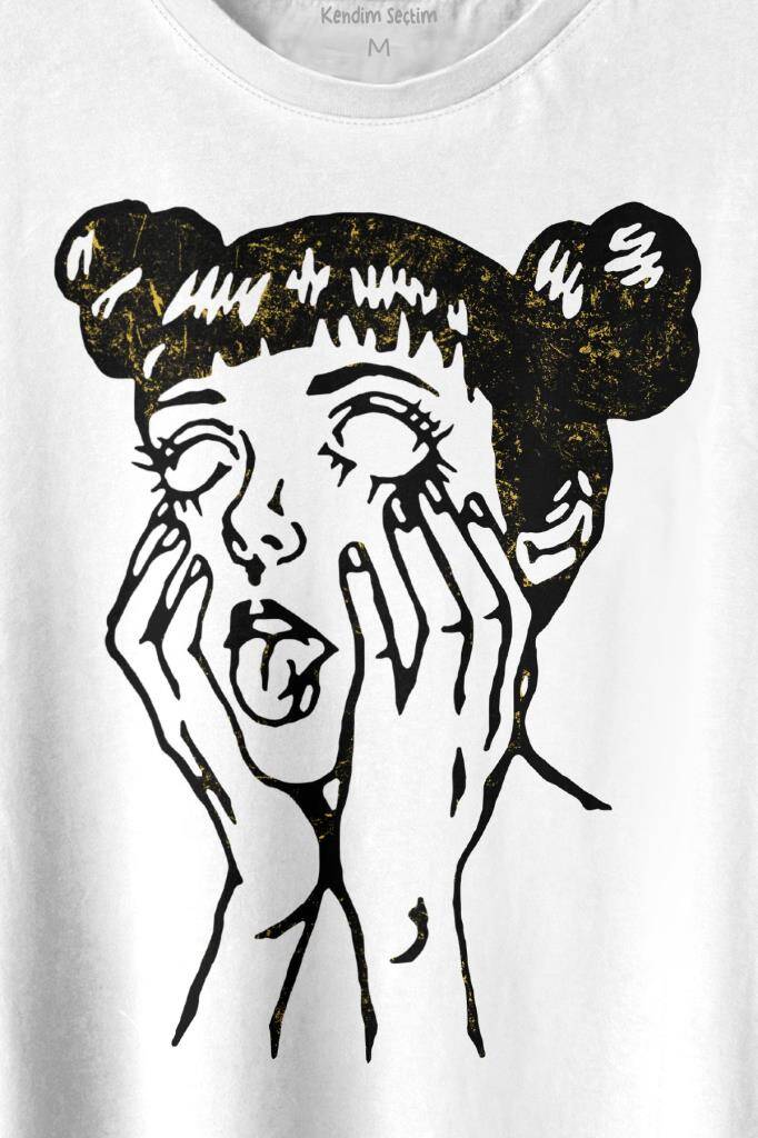 Psyco Manga Gothic Dark Baskılı Tişört Unisex T-shirt - 2