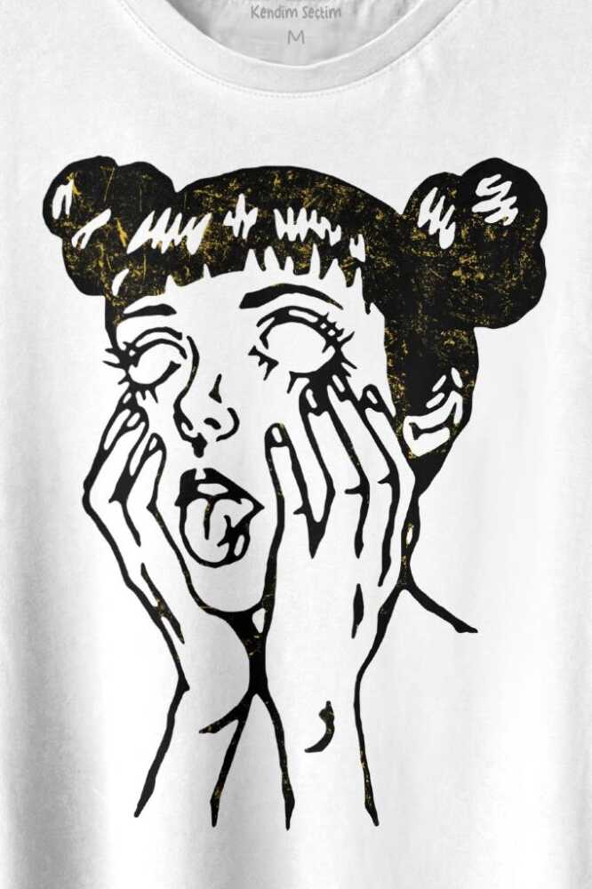 Psyco Manga Gothic Dark Baskılı Tişört Unisex T-shirt (1)