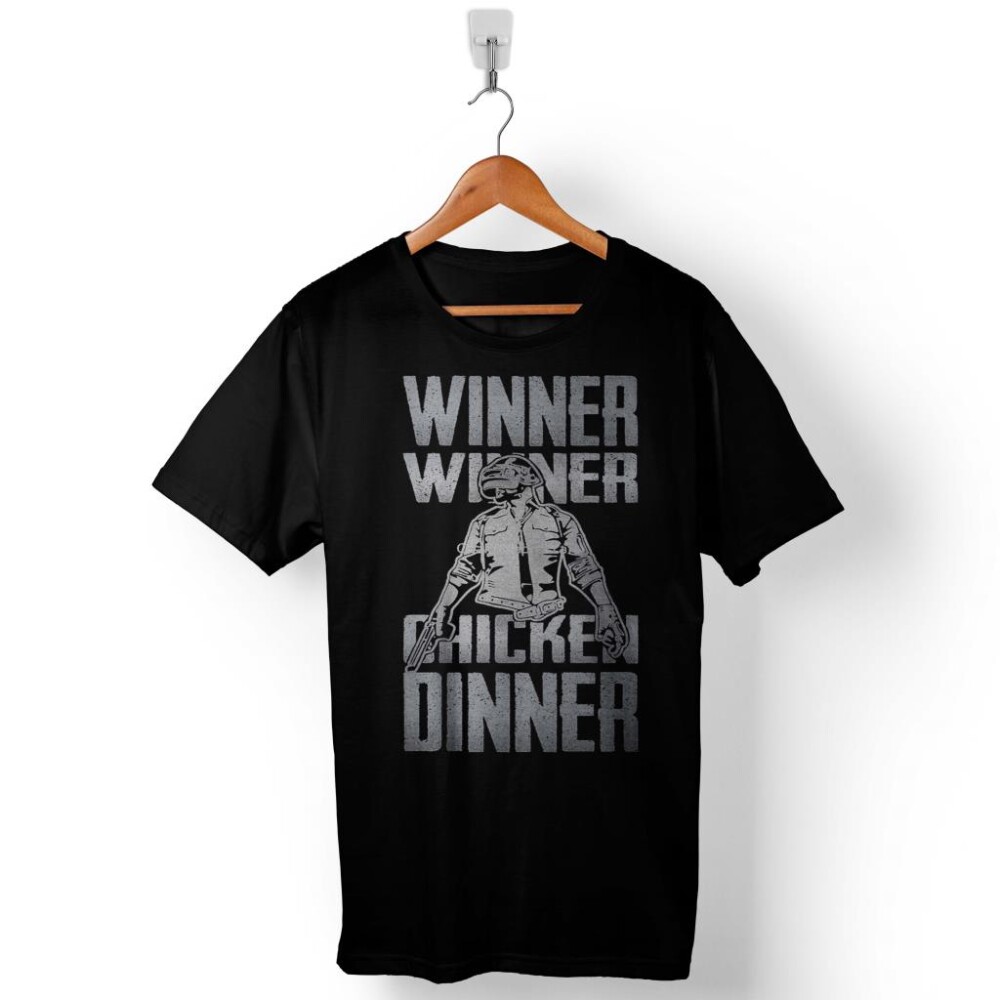 Pubg Pub G Winner Chicken Dinner Baskılı Tişört Unisex T-Shirt - KENDİM SEÇTİM